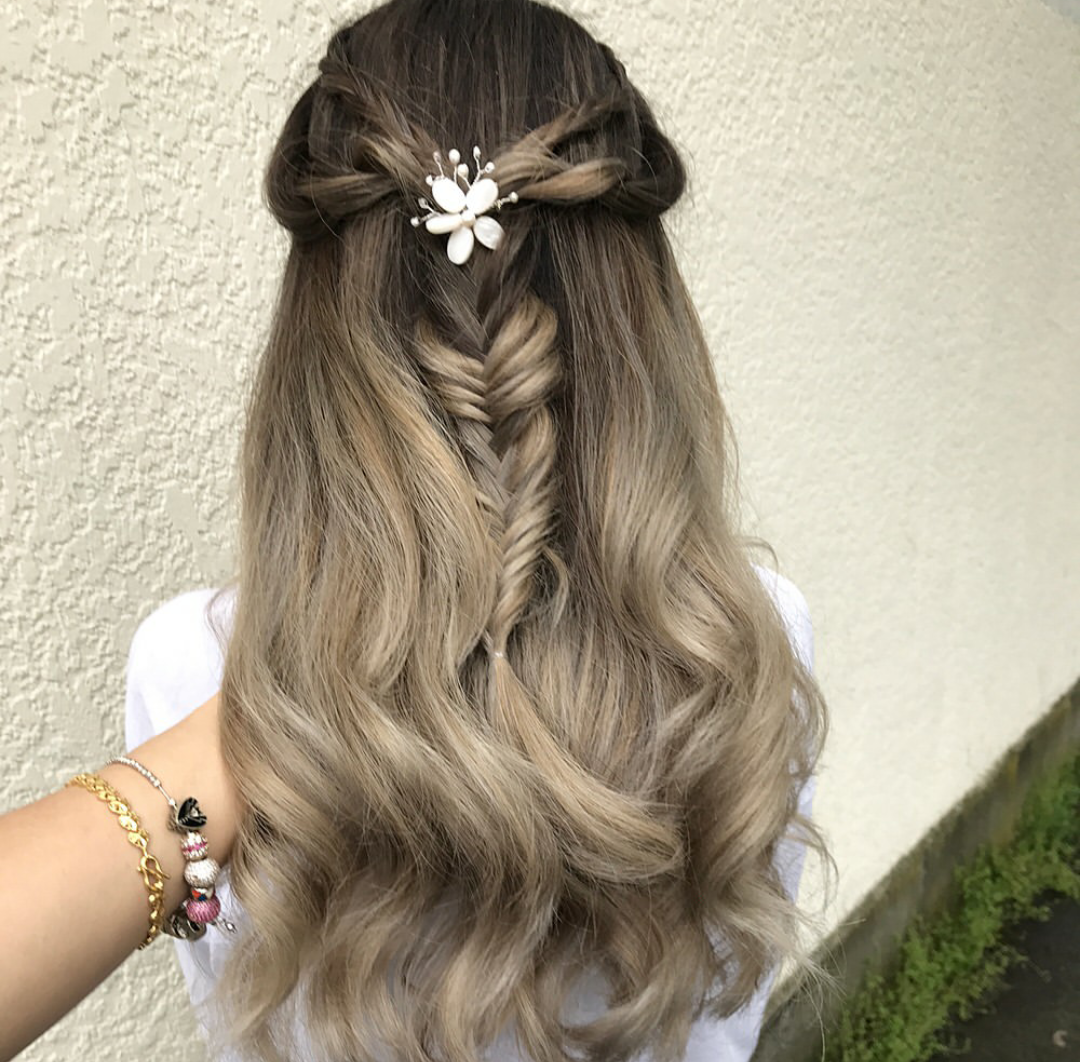 floral hair piece
