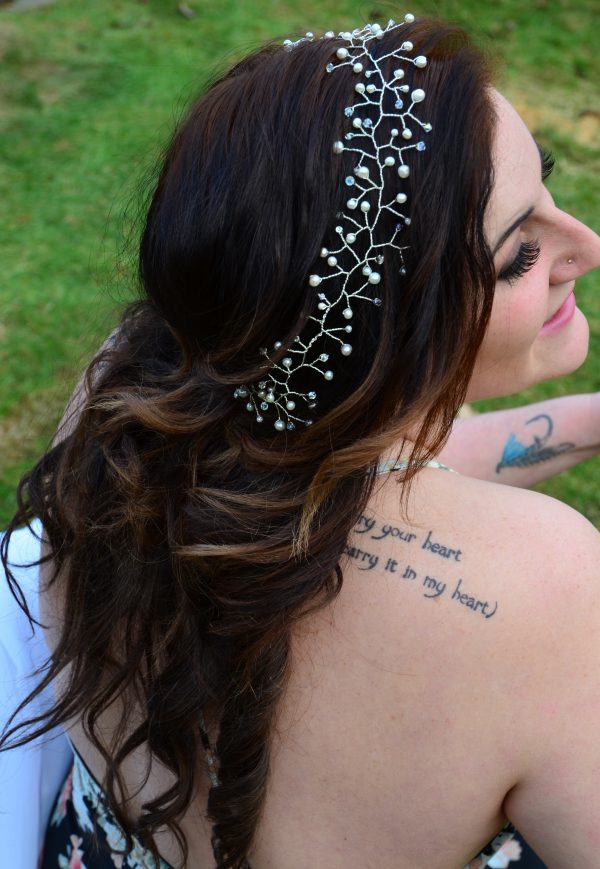 long bridal hair vine west coast jewelry vancouver