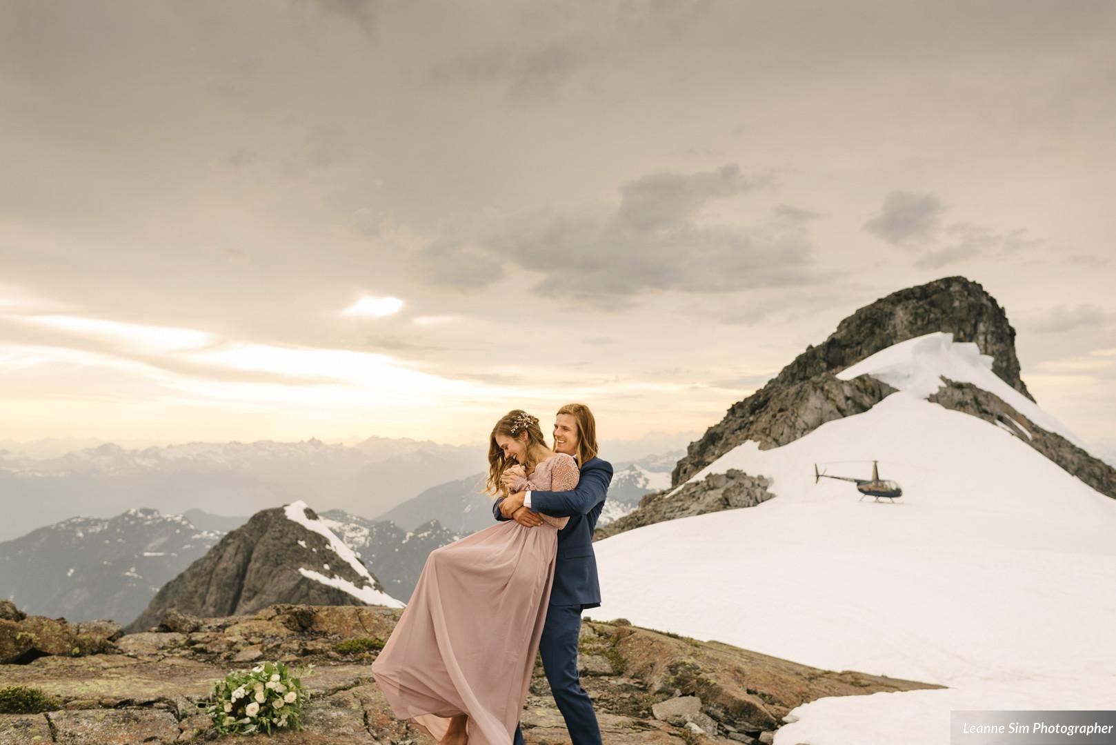 rose gold engagement dress with hair piece