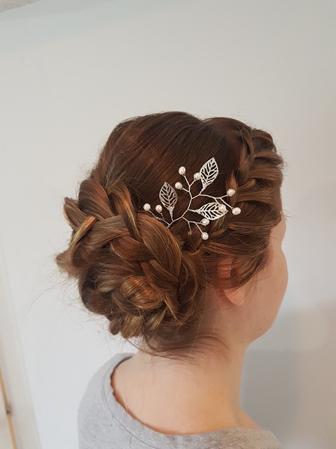 rustic hair pins silver