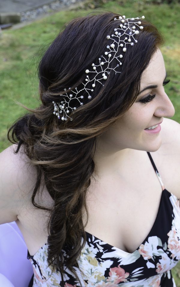 headband hair vine with pearls